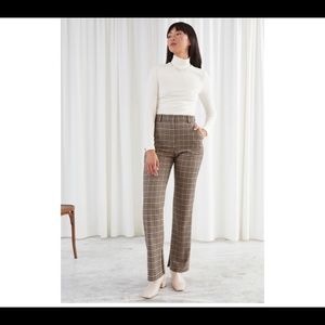 & Other Stories Flared High Waisted Trousers